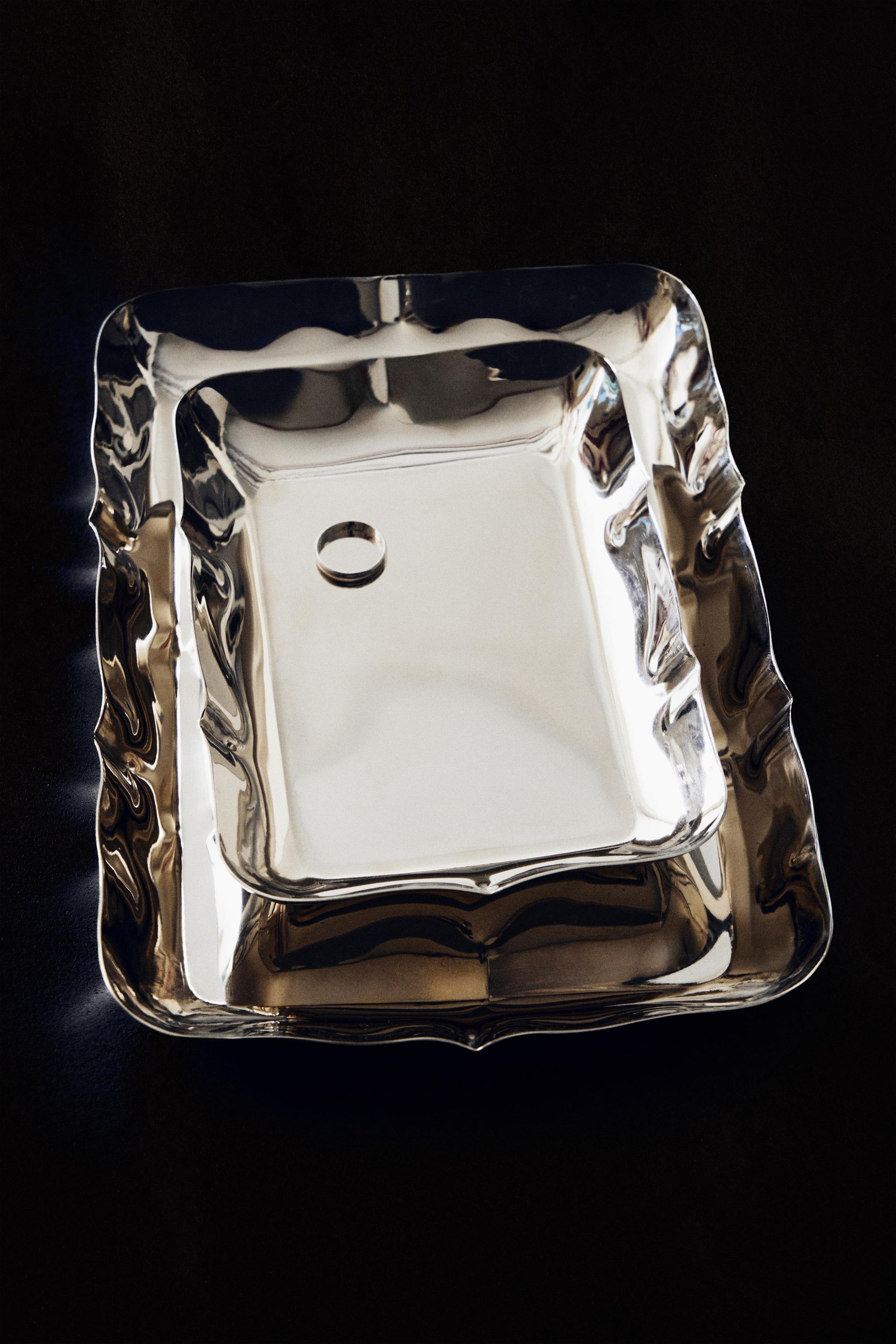 PLATEAU ACIER BORD IRRÉGULIER